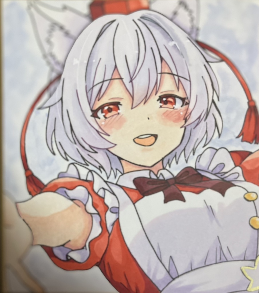 ☆東方project 手書き色紙 犬走椛 ☆