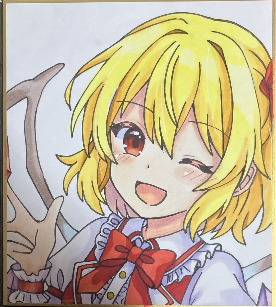 ☆東方project 手書き色紙 フランドール・スカーレット ☆