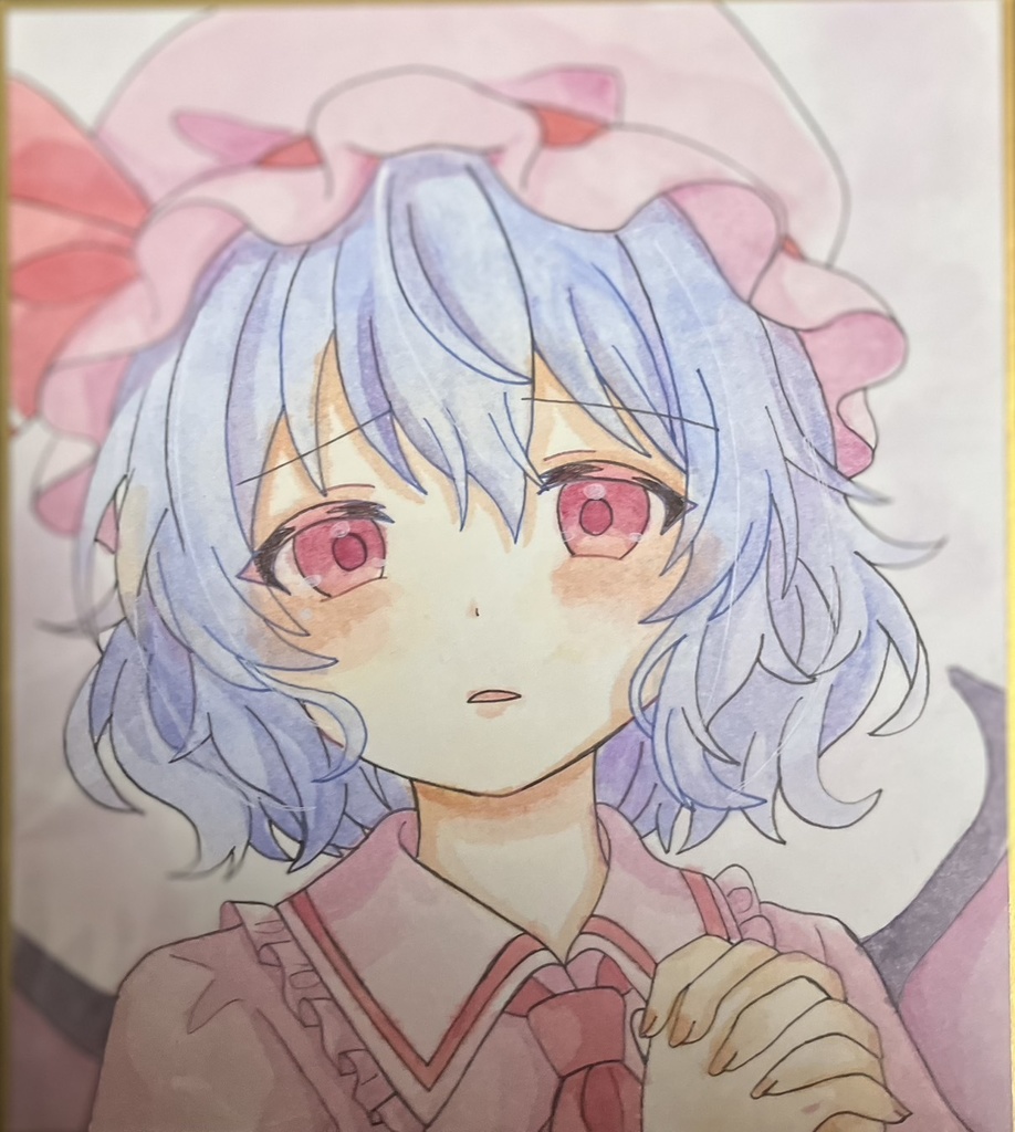☆東方project 手書き色紙 レミリア・スカーレット ☆
