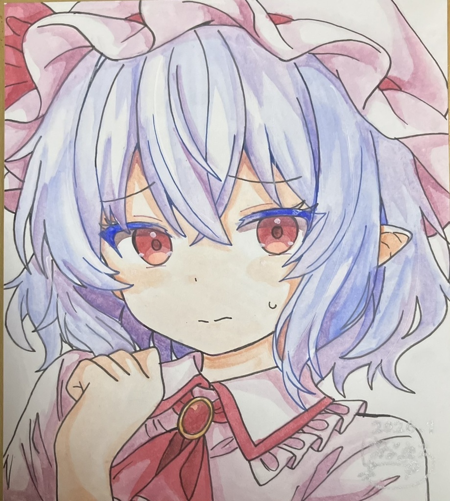 ☆東方project 手書き色紙 レミリア・スカーレット ☆