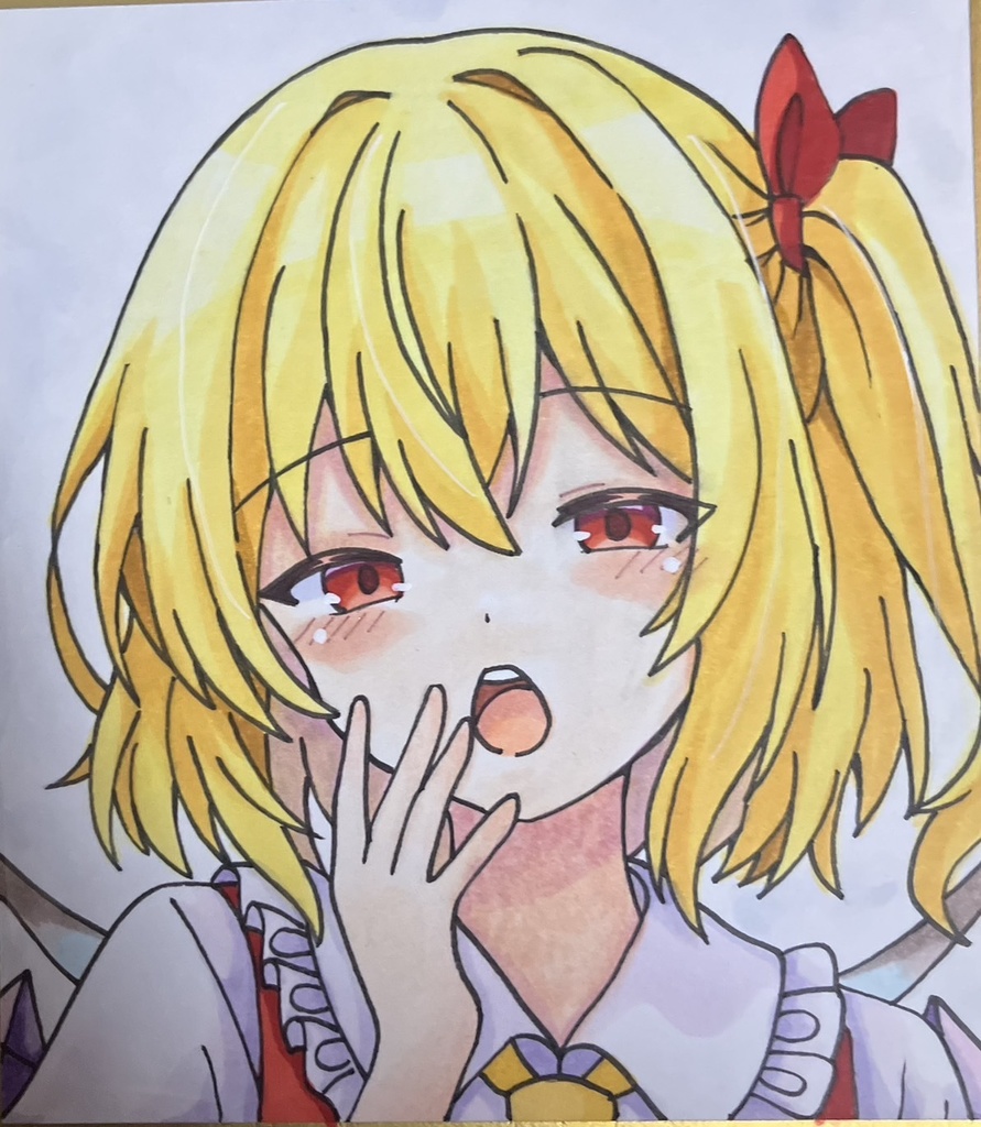 ☆東方project 手書き色紙 レミリア・スカーレット ☆