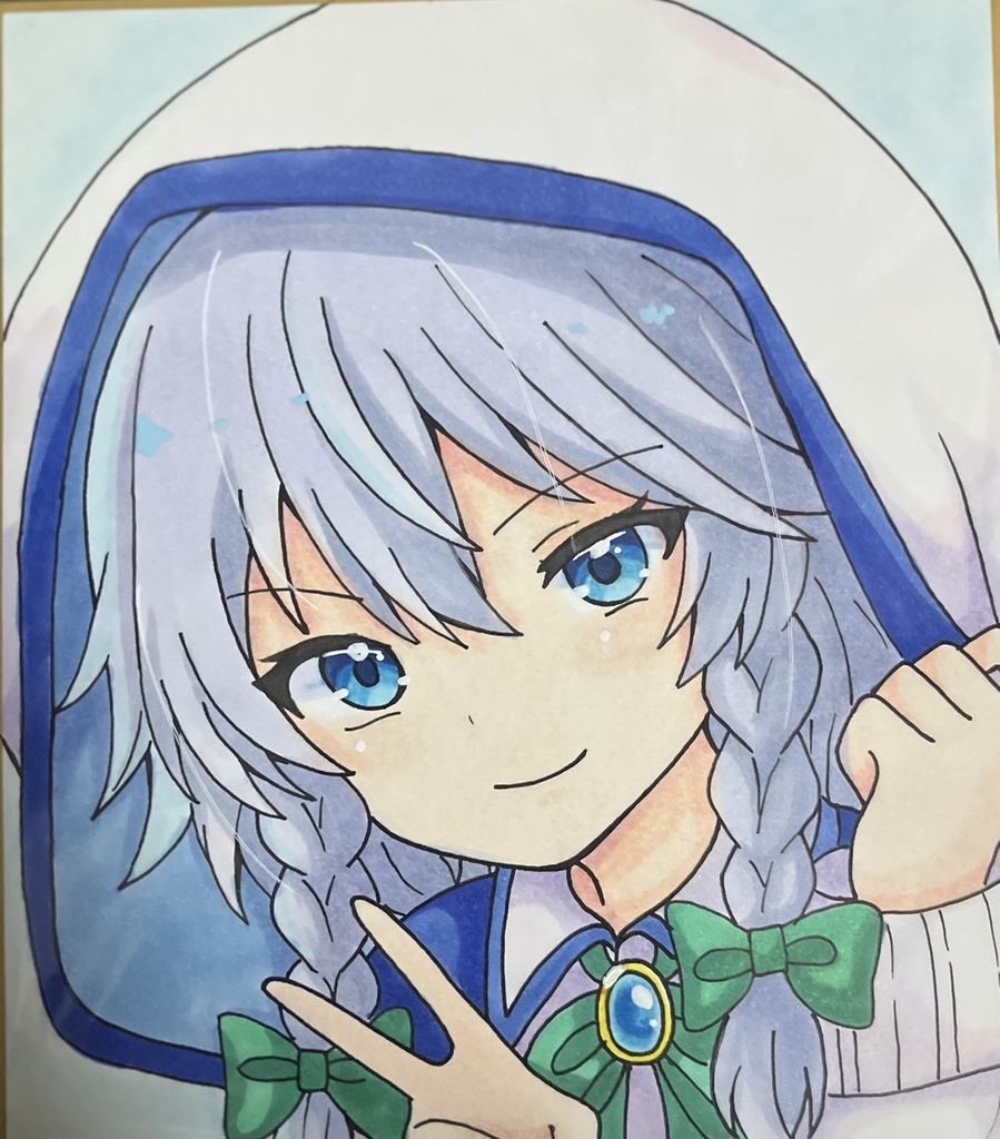 ☆東方project 手書き色紙 十六夜咲夜 ☆