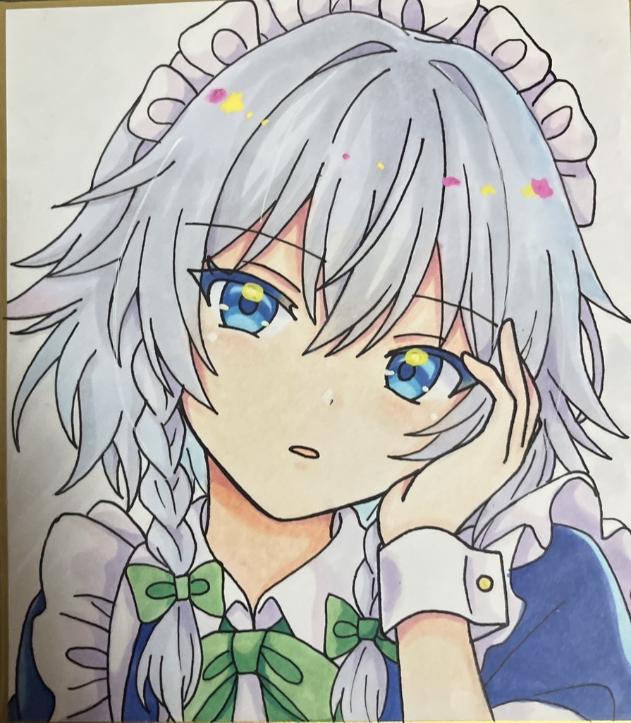 ☆東方project 手書き色紙 十六夜咲夜 ☆