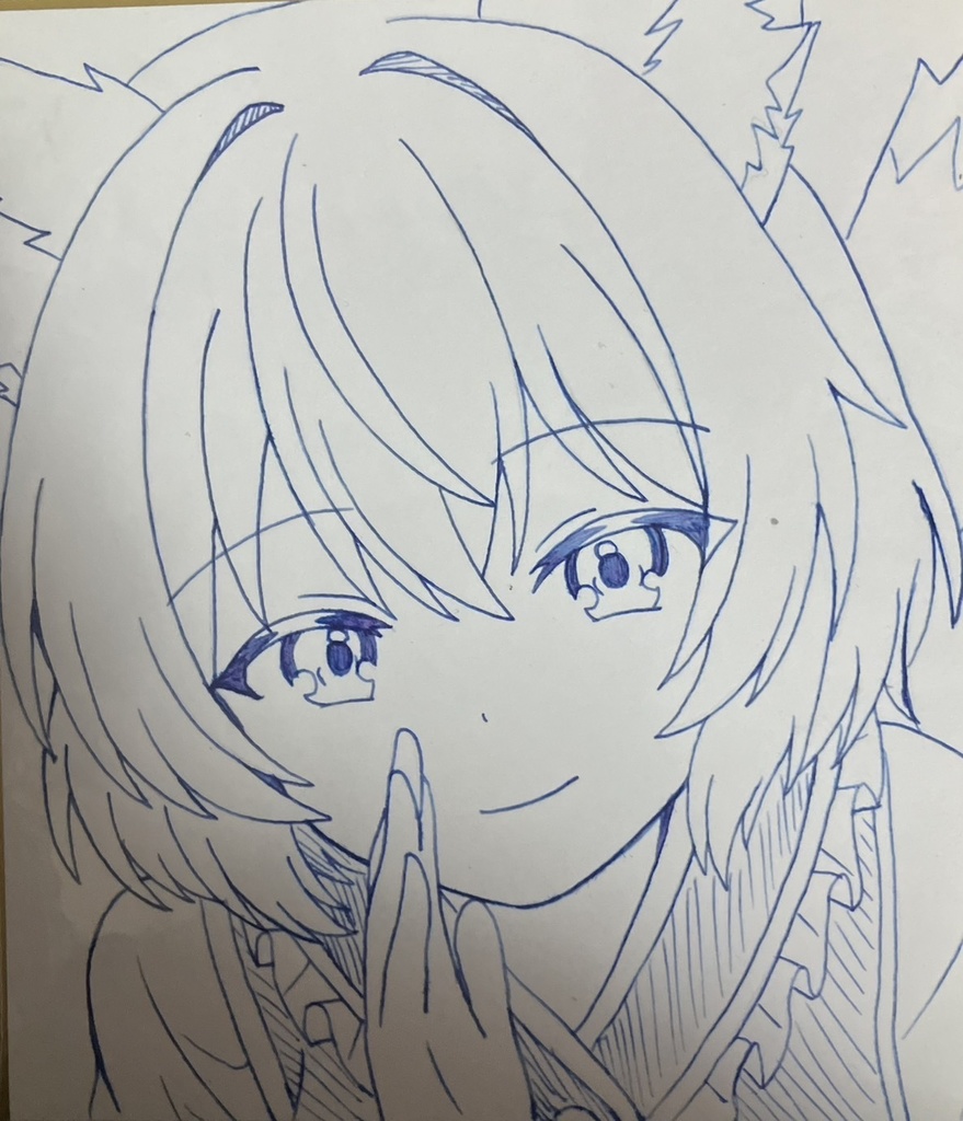☆東方project 手書き色紙 八雲藍 ☆