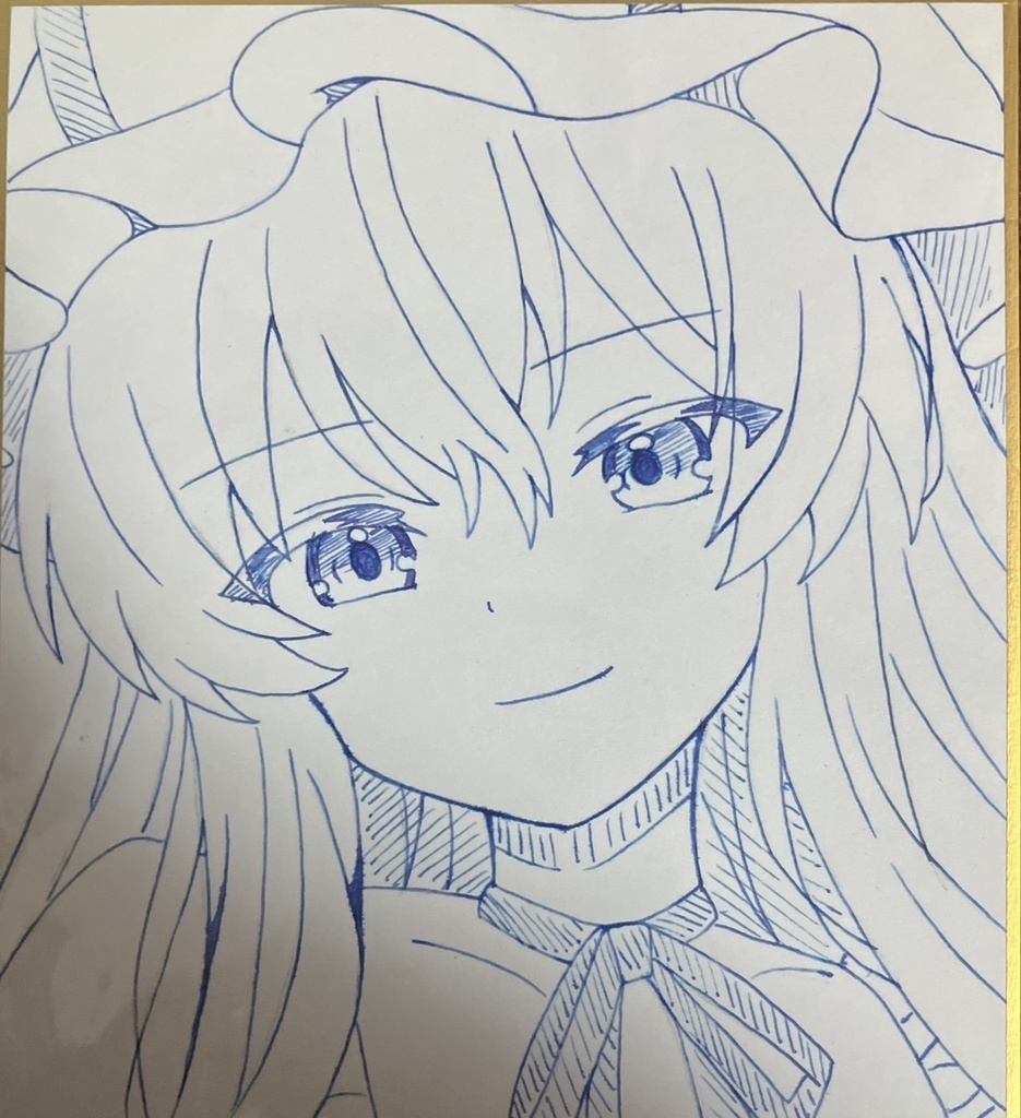 ☆東方project 手書き色紙 八雲紫 ☆