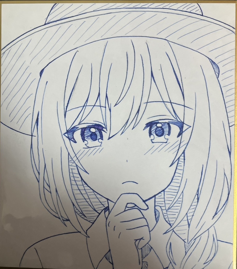☆東方project 手書き色紙 永江衣玖 ☆