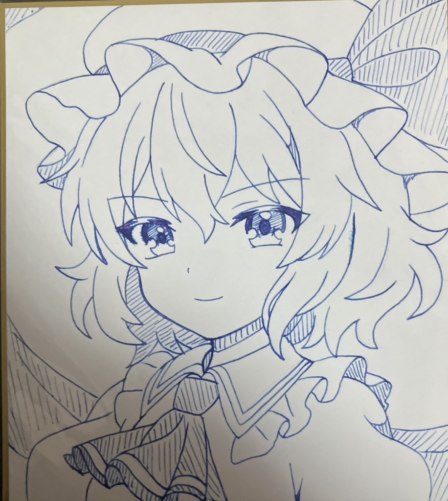 ☆東方project 手書き色紙 永江衣玖 ☆