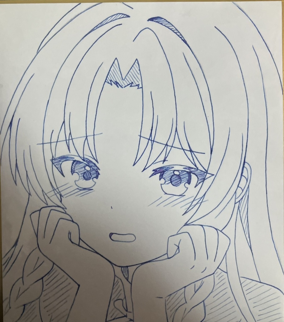 ☆東方project 手書き色紙 紅美鈴 ☆