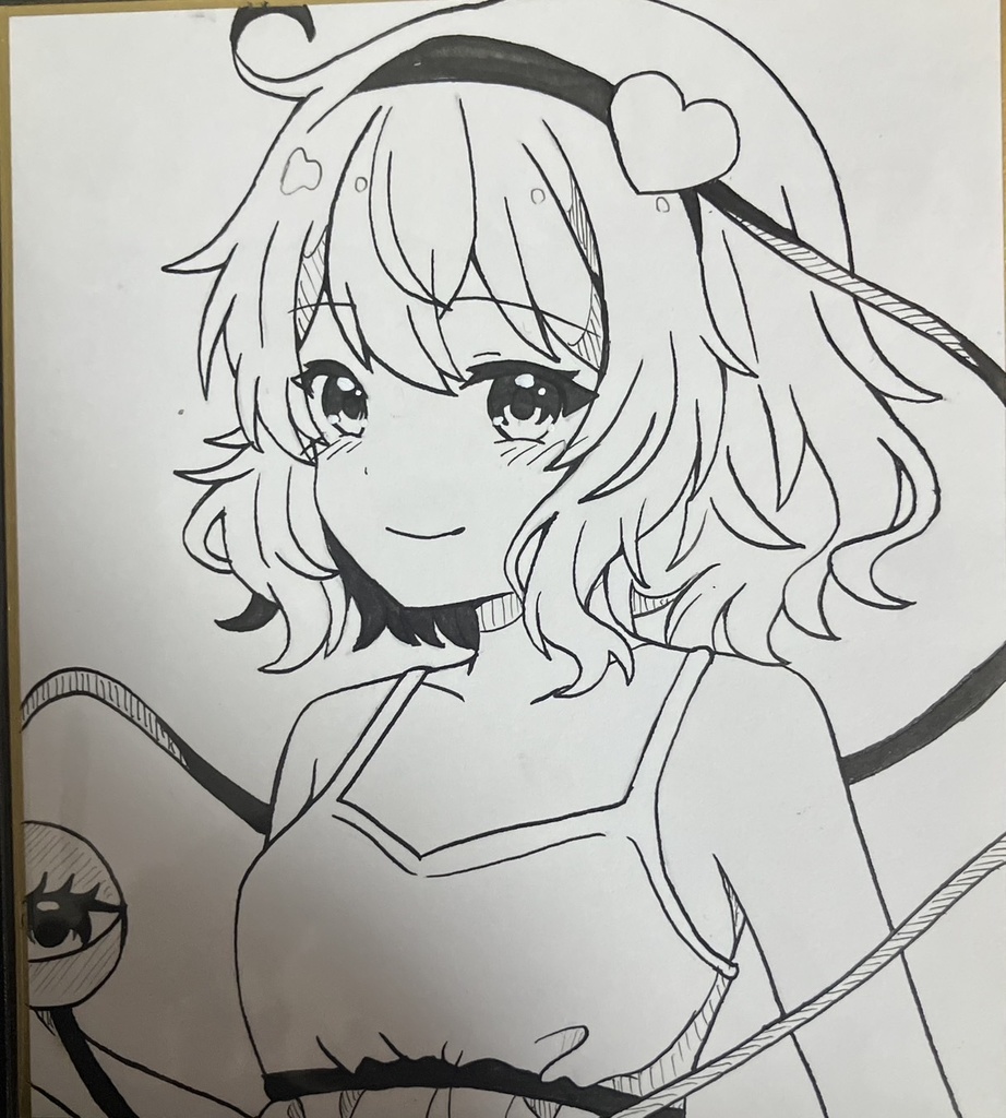 ☆東方project 手書き色紙 古明地さとり ☆
