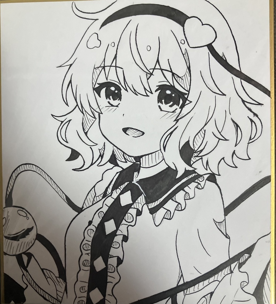 ☆東方project 手書き色紙 古明地さとり☆