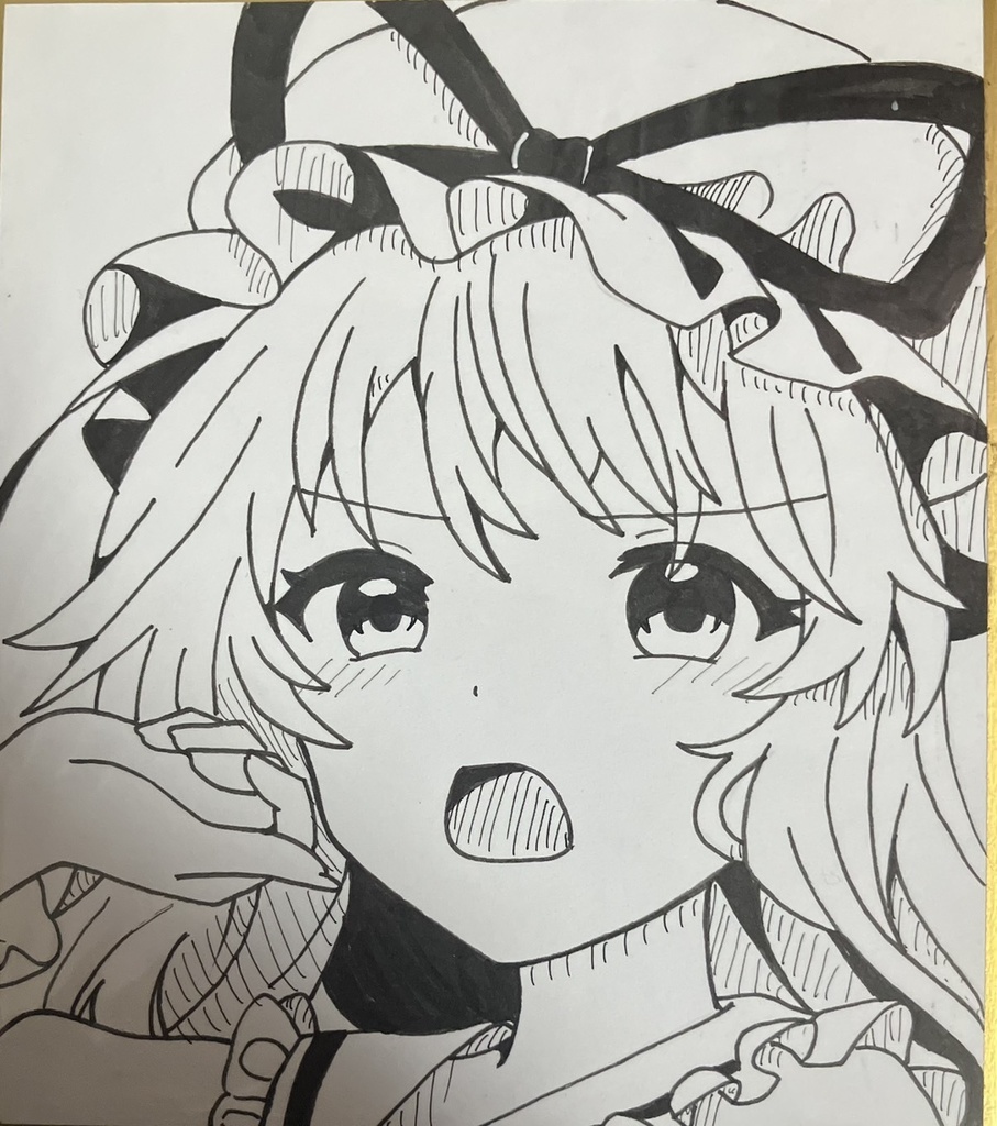☆東方project 手書き色紙 八雲紫 ☆