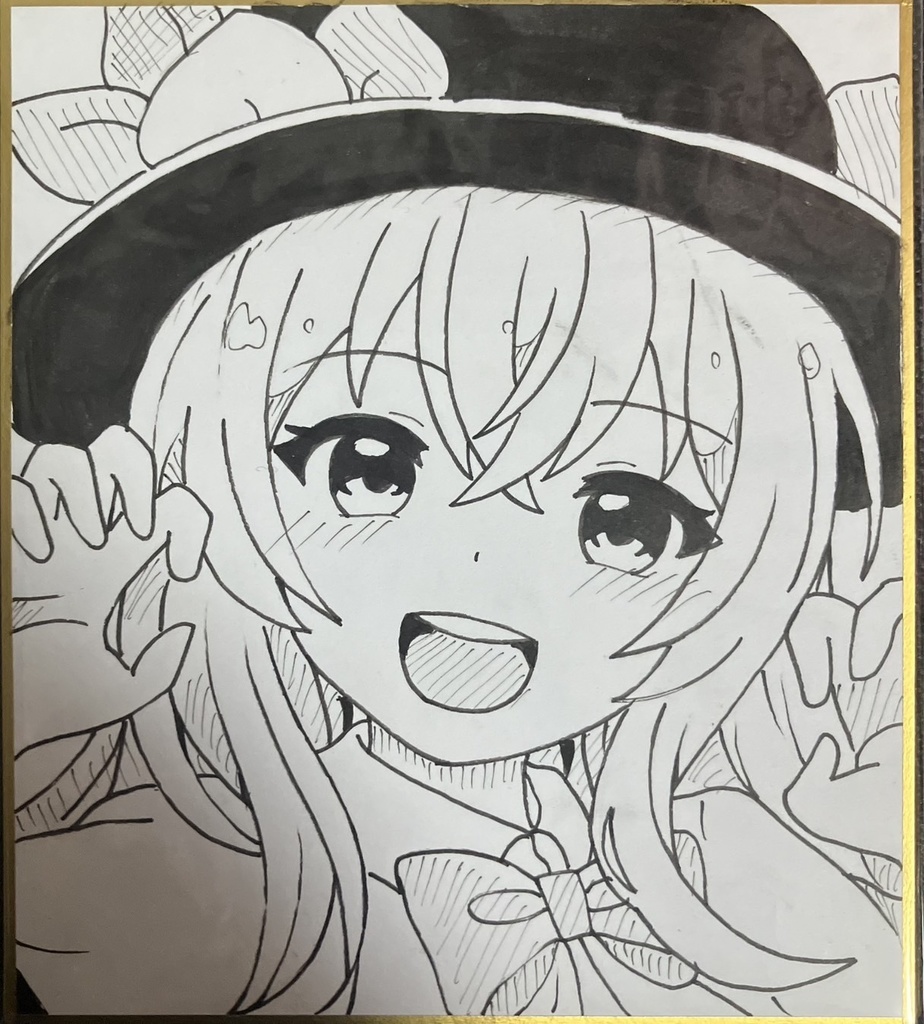 ☆東方project 手書き色紙 比那名居天子 ☆