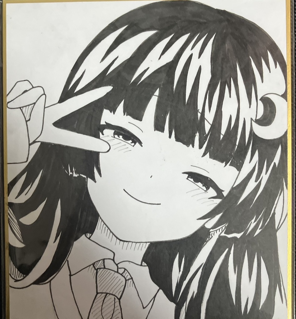 ☆東方project 手書き色紙 蓬莱山輝夜 ☆