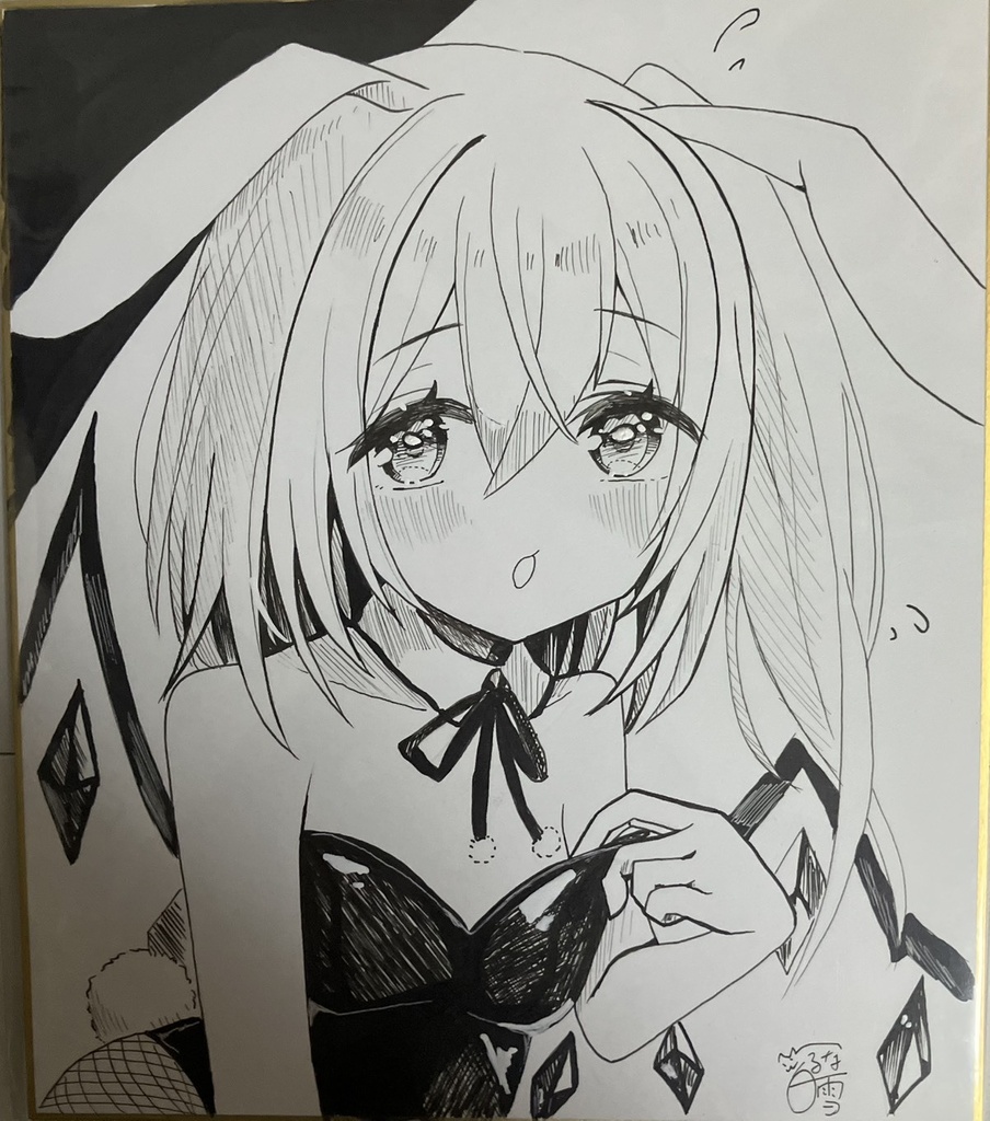 東方project  手書き中色紙 フランドール・スカーレット
