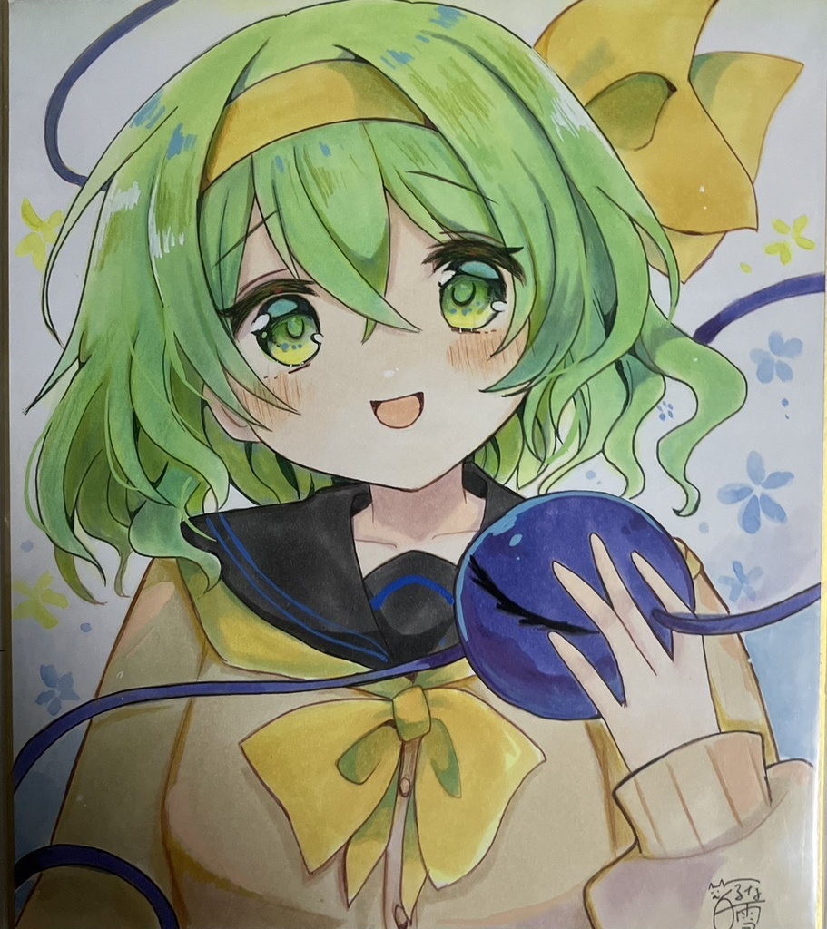 東方project  手書き中色紙 フランドール・スカーレット