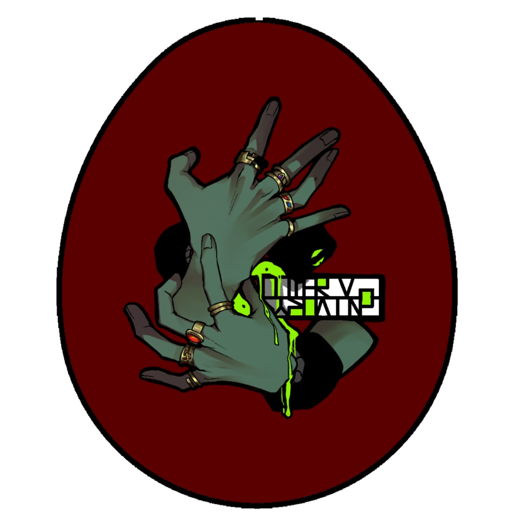 卵形缶バッジ(通常ﾙｻ)