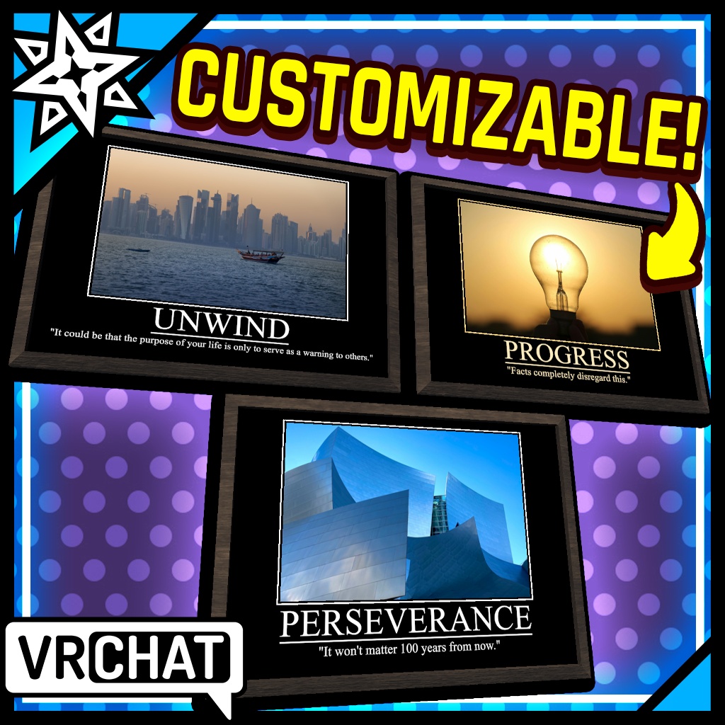 【3D Prefab】Demotivational Posters