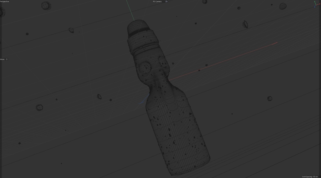 3D モデル ラムネ瓶 Ramune Bottle 3D Model