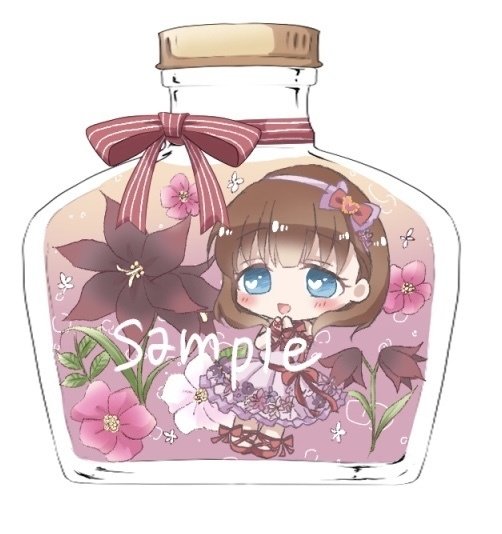 アクリルキーホルダー　まゆ