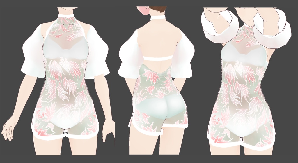 【VRoid衣装】水鳥の水着.vroidcustomitem