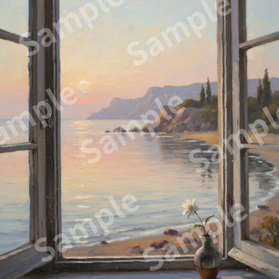 印象・海辺の黄昏