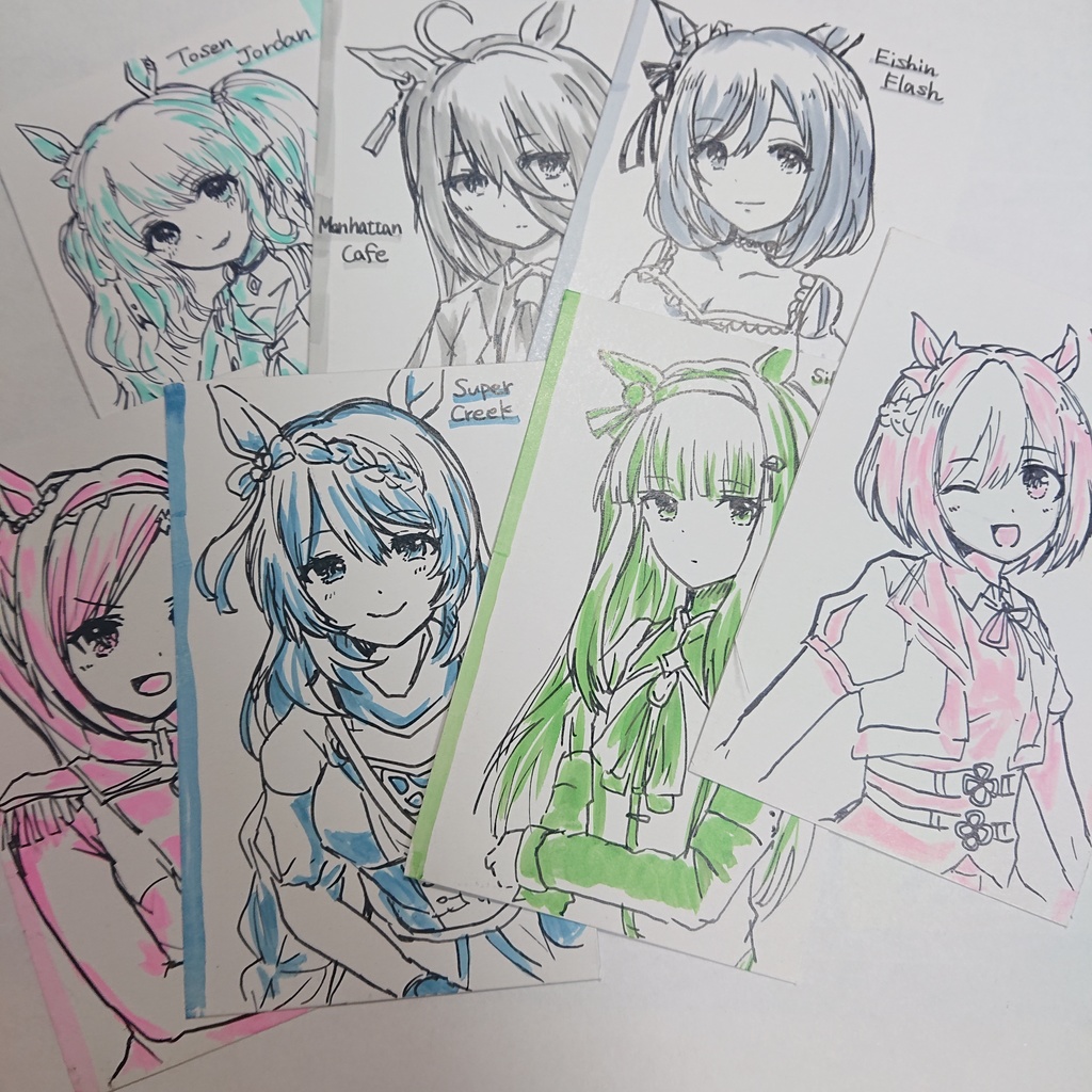 【 ウマ娘 】書きおろし トレーディングカード （３枚入り）