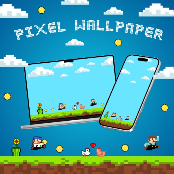 Pixel Quest: Retro Farm Adventure Wallpaper