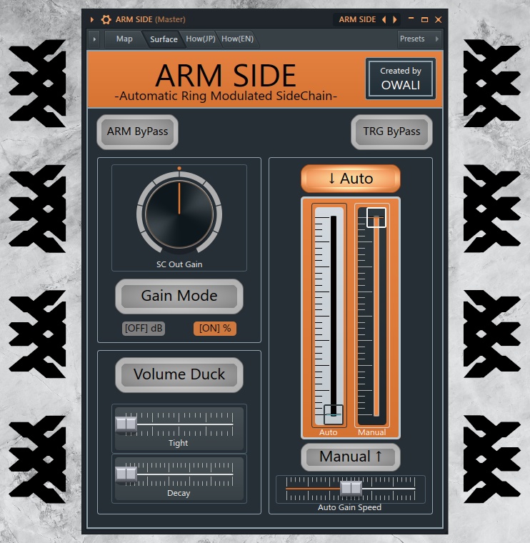 【Free】ARM SIDE [自動サイドチェイン]【FL Patcher】