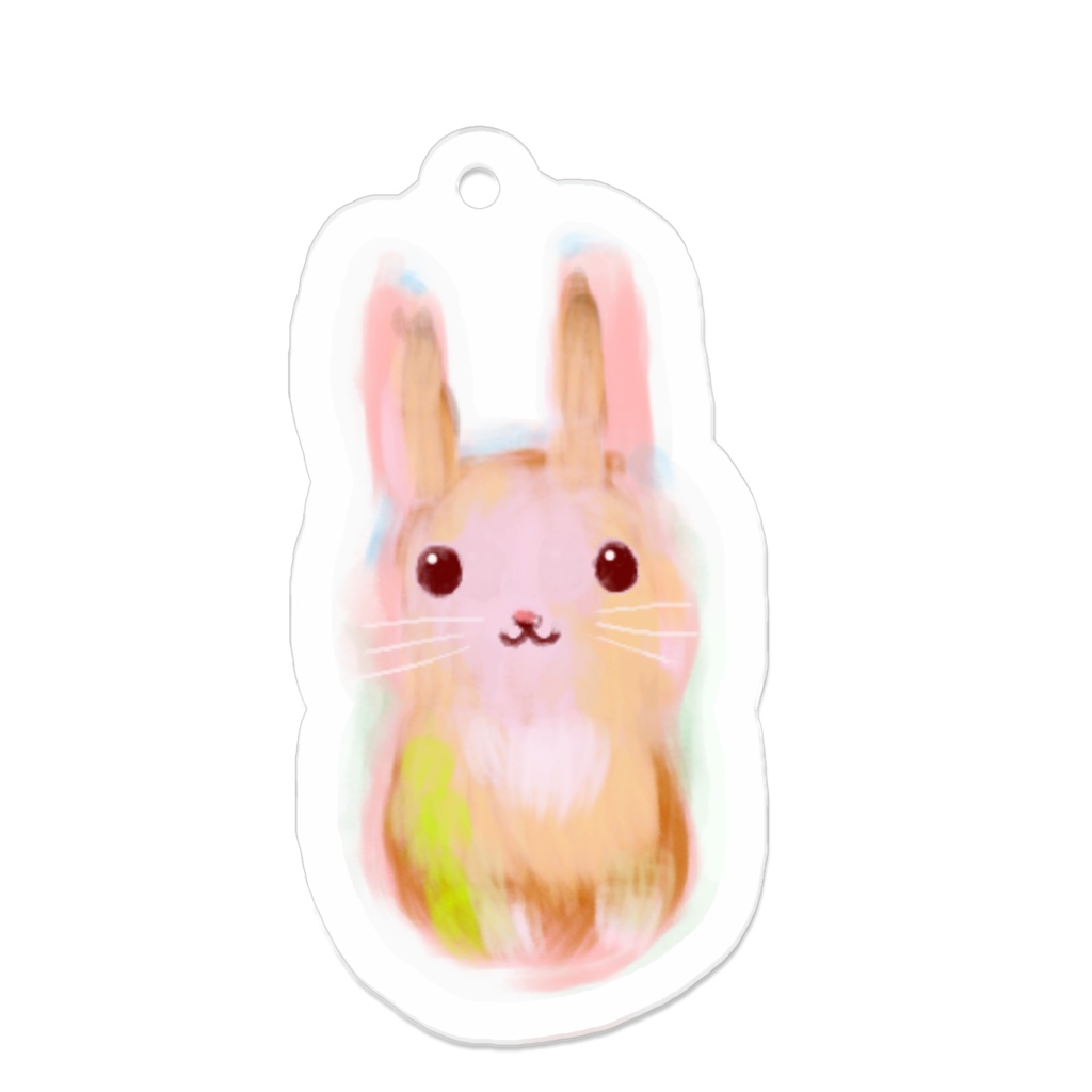 うさぎアクリルキーホルダー
