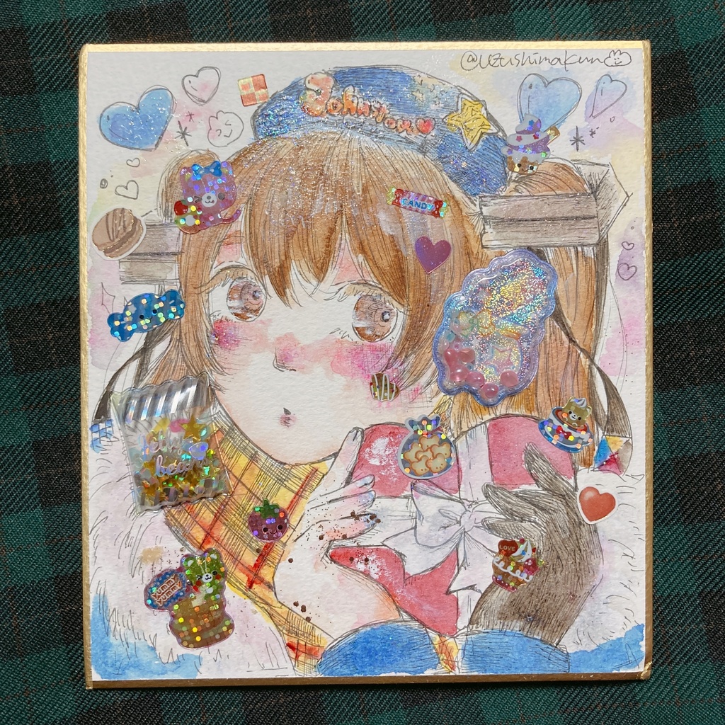 Johnston色紙(バレンタイン)