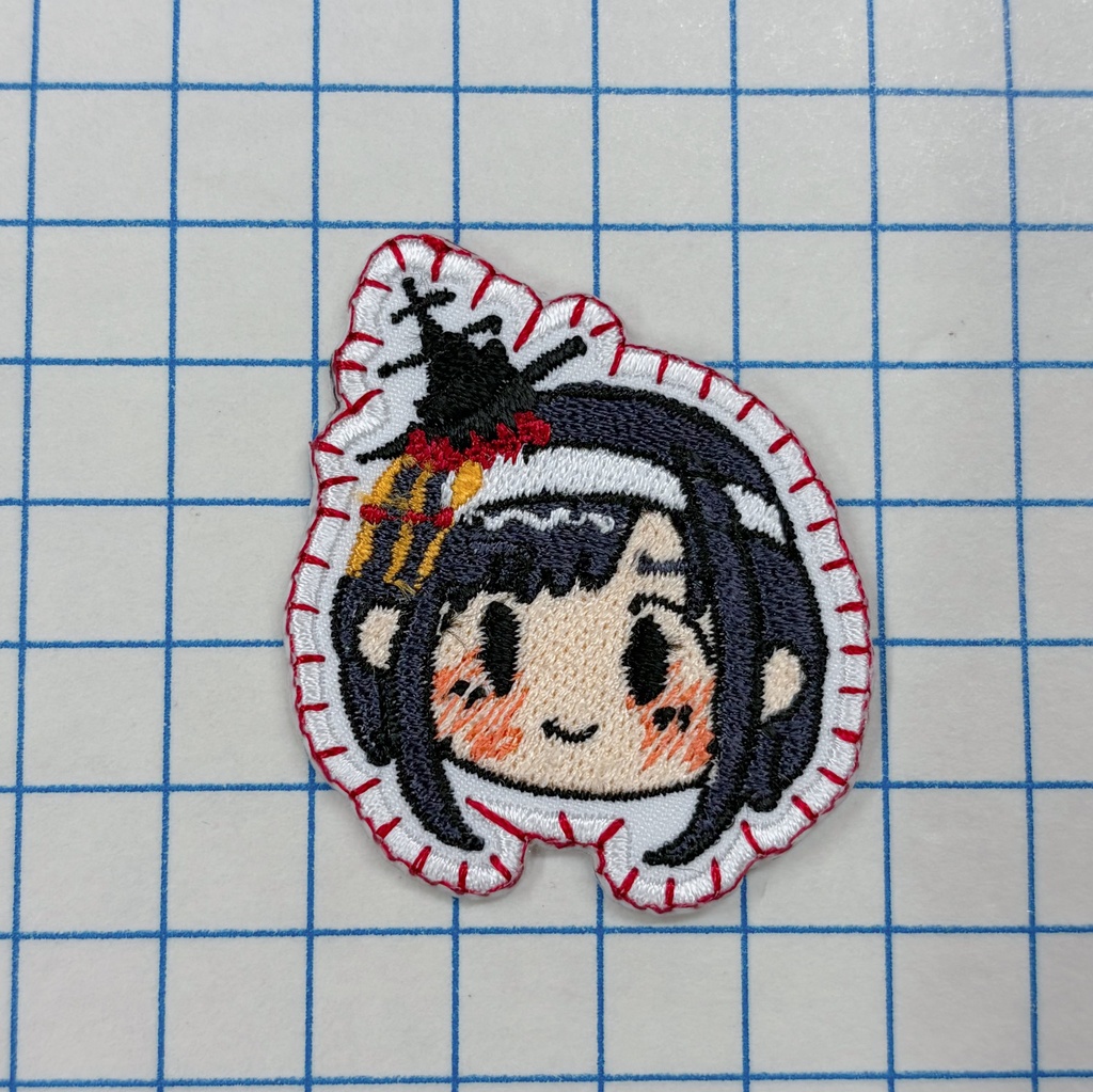 山城さんのお顔バッジ