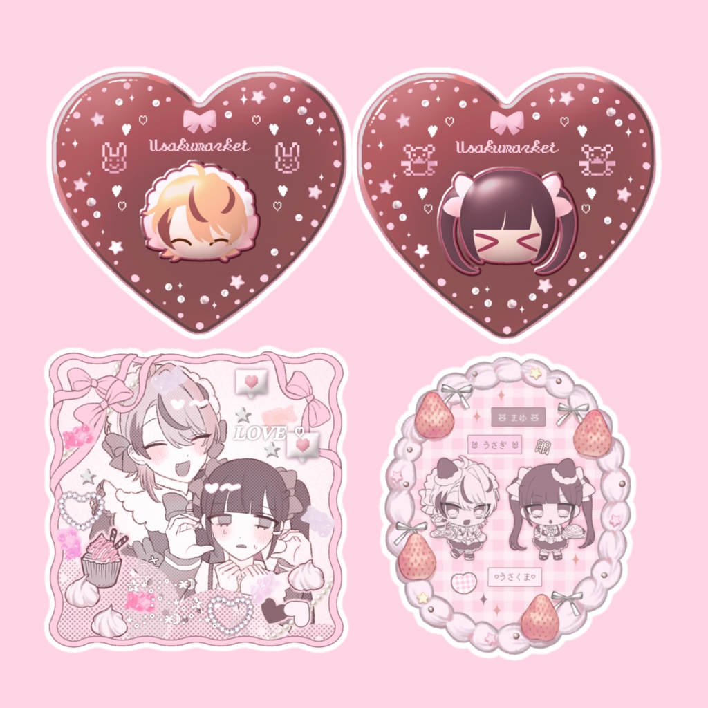 メイド6cmステッカーセット
