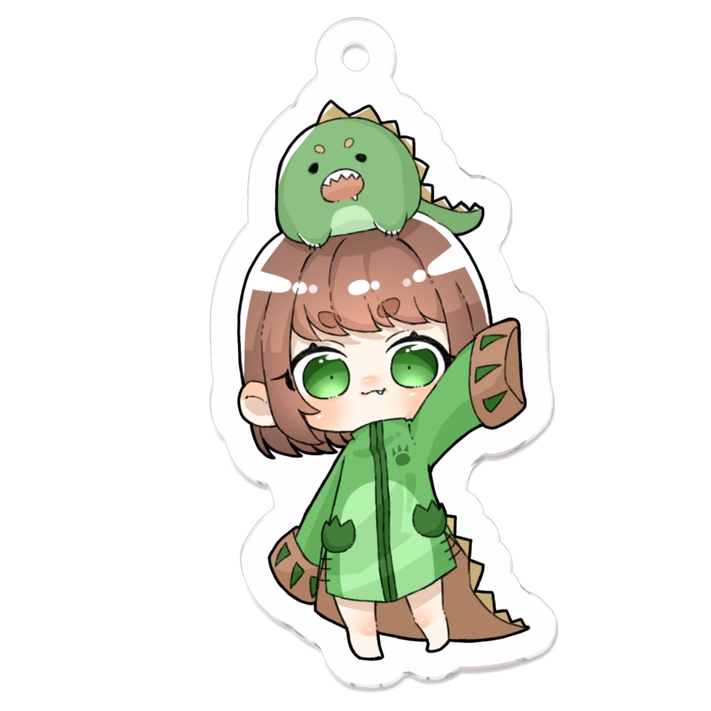 🦖代理ちゃんアクリルキーホルダー50×50