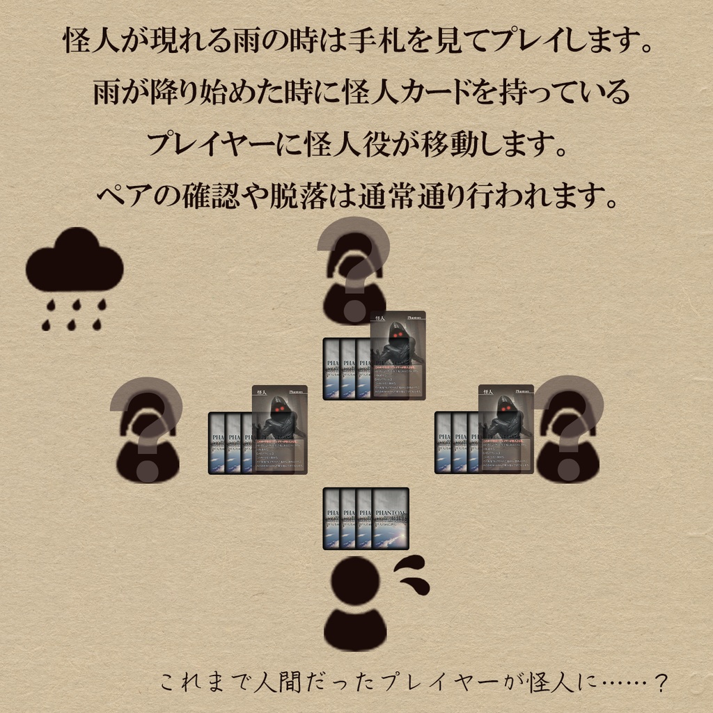 怪人は雨に潜む