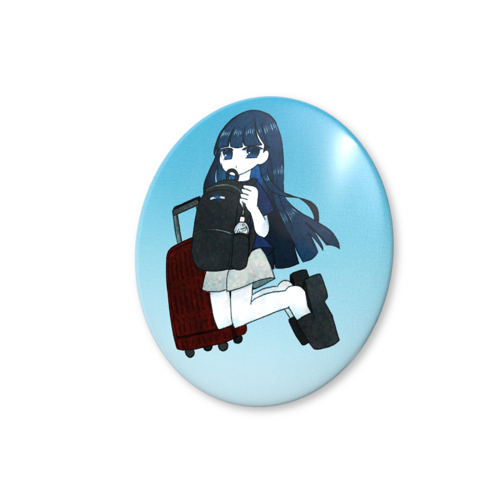 旅行つゆ旦缶バッジ