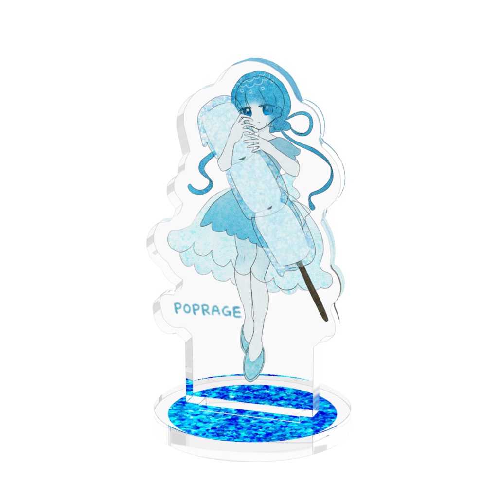 【ぽぷらげ】ソーダに浮かぶタンフル【フィギュア】