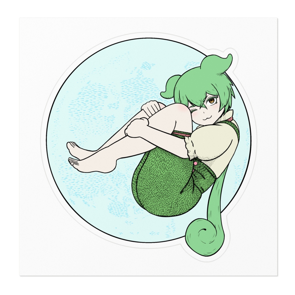 ブルームーンずんだもんシール