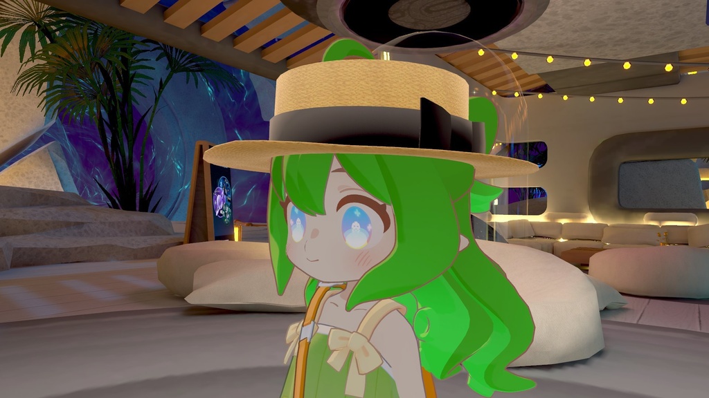 可愛い麦わら帽子とカンカン帽