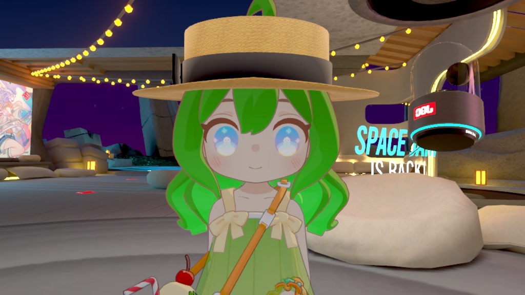 可愛い麦わら帽子とカンカン帽