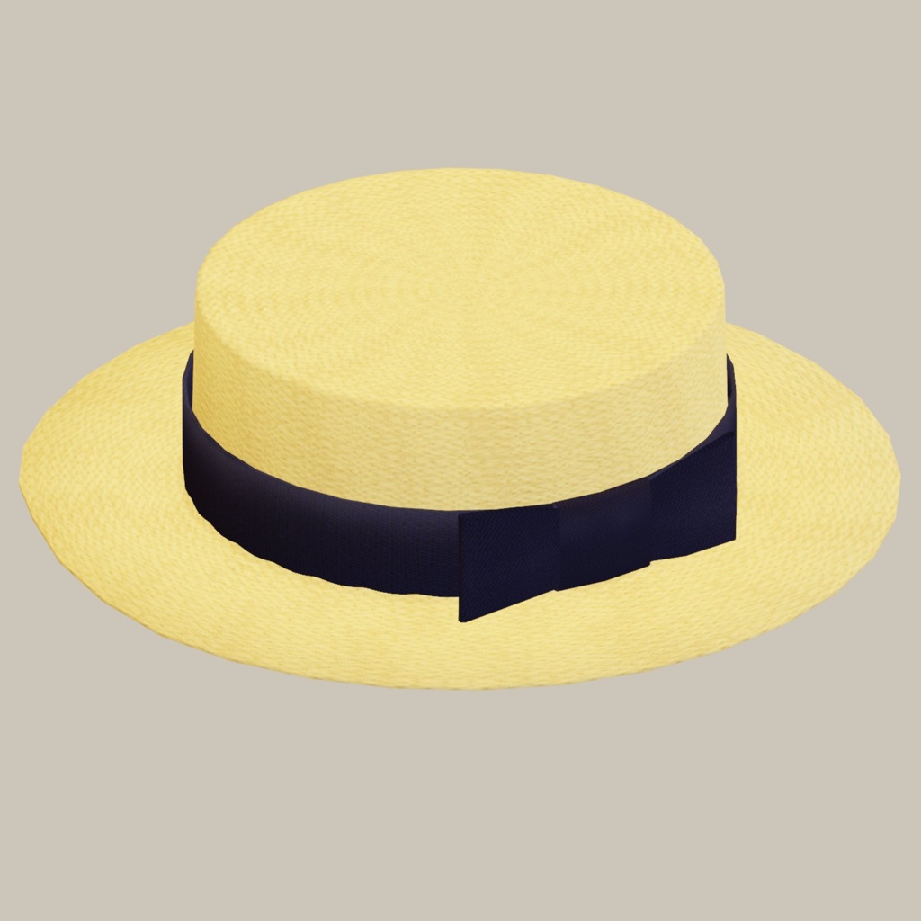 可愛い麦わら帽子とカンカン帽