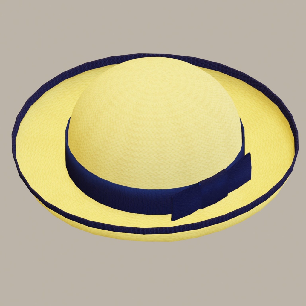 可愛い麦わら帽子とカンカン帽