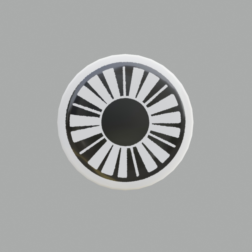 【無料】朝怖ッカの集いグループグッズ『朝怖バッヂ』