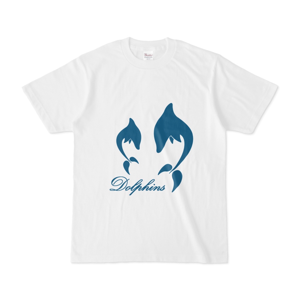 Dolphins-イルカペア 白Tシャツ