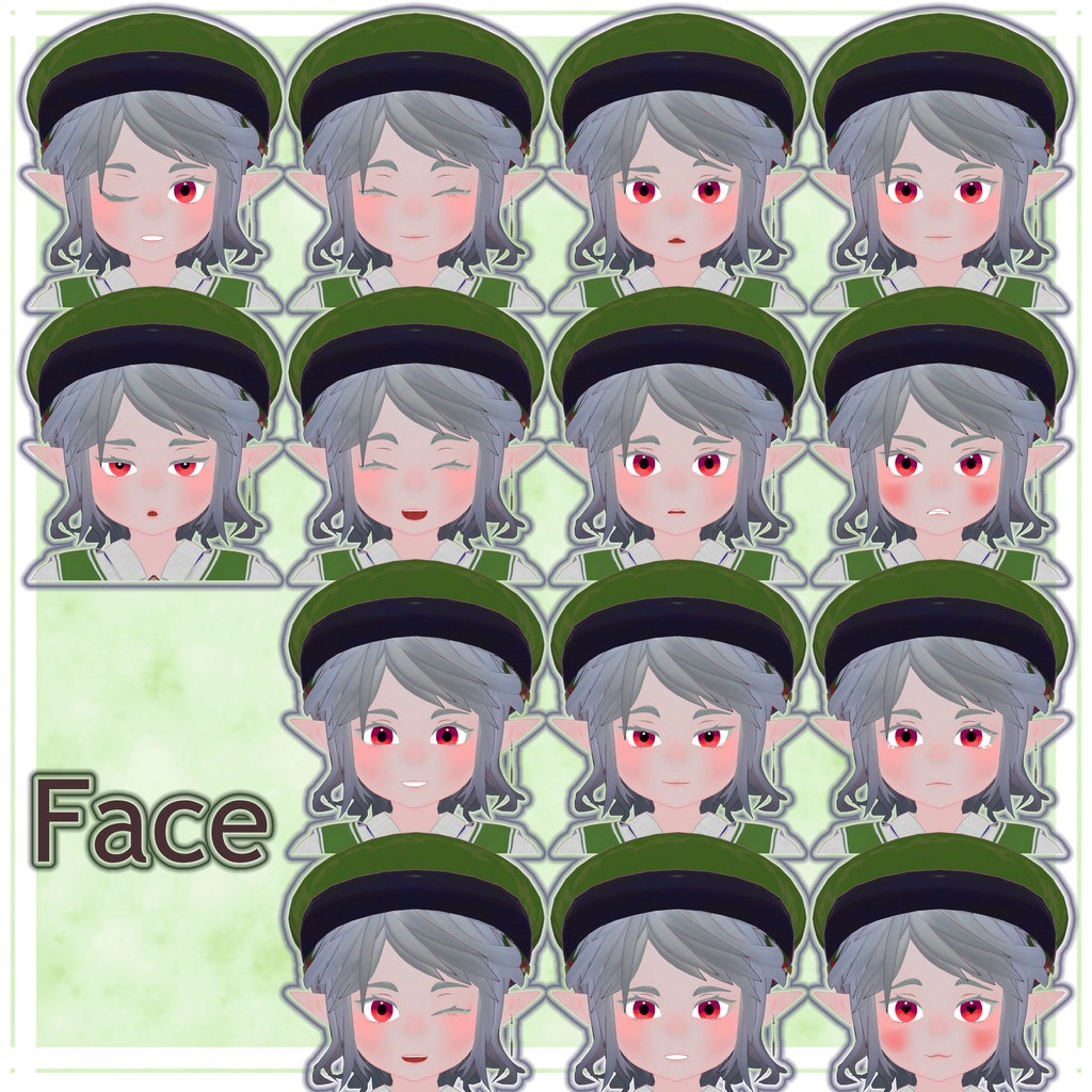 オリジナル3Dモデル ミッシェル【PC対応】