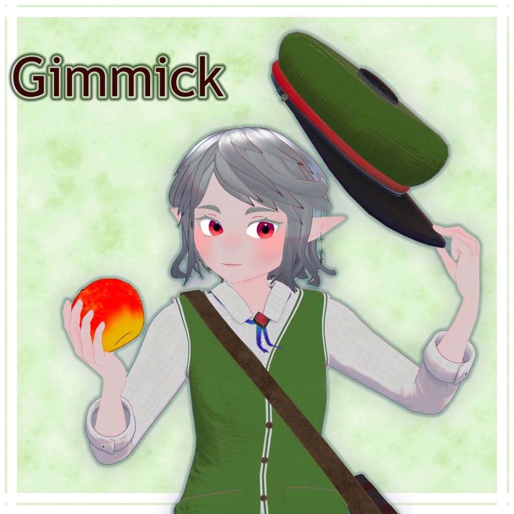 オリジナル3Dモデル ミッシェル【PC対応】