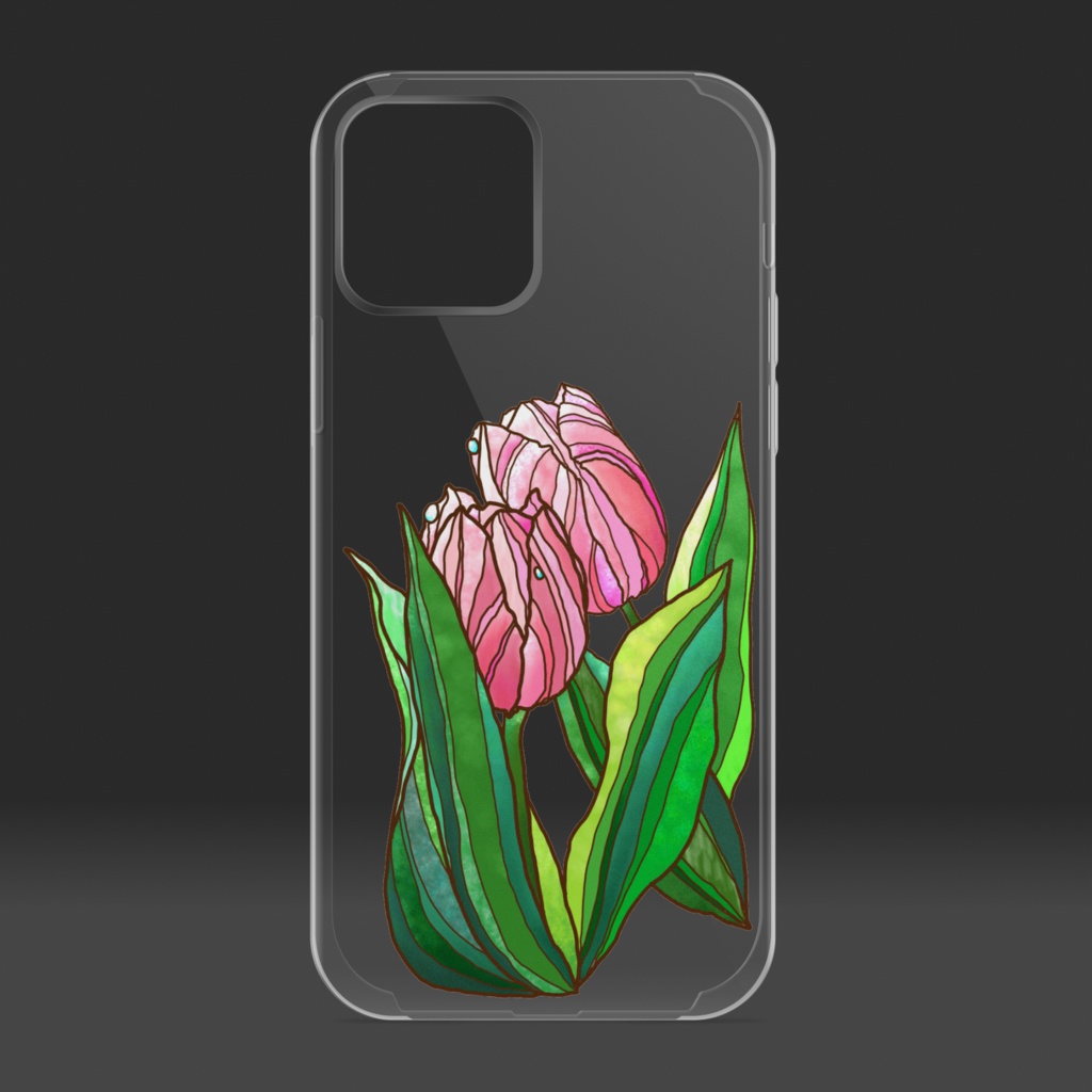 チューリップクリアケースiPhone12/12pro