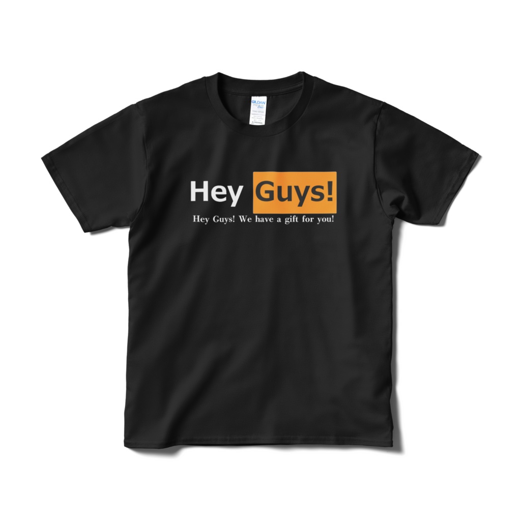 ヘイガイズTシャツ　Pornhubロゴ　HeyGuys!Tシャツ　おもしろTシャツ　ネタTシャツ