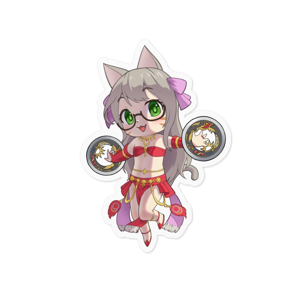 楓猫ほたる踊り子ステッカー