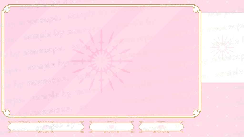 配信画面デザイン/stream overlay:エンジェル