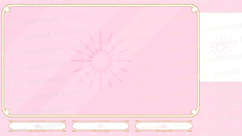 配信画面デザイン/stream overlay:エンジェル